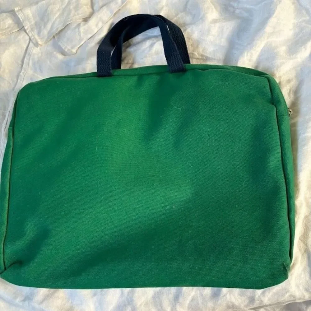 Vintage 70s FABRIKO Balloon Man Canvas BOOK BAG Briefcase vma Wide Range